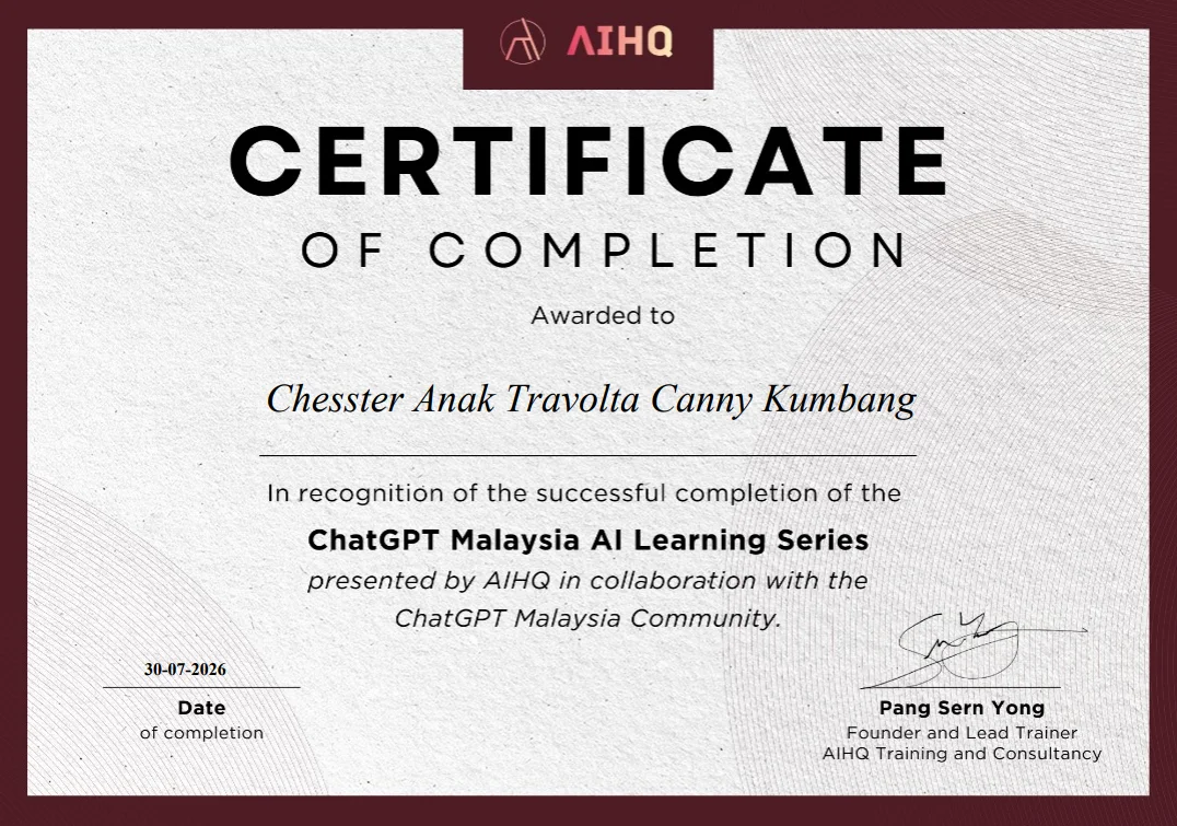 ChatGPT Malaysia AI Learning SeriesChatGPT Malaysia AI Learning Series