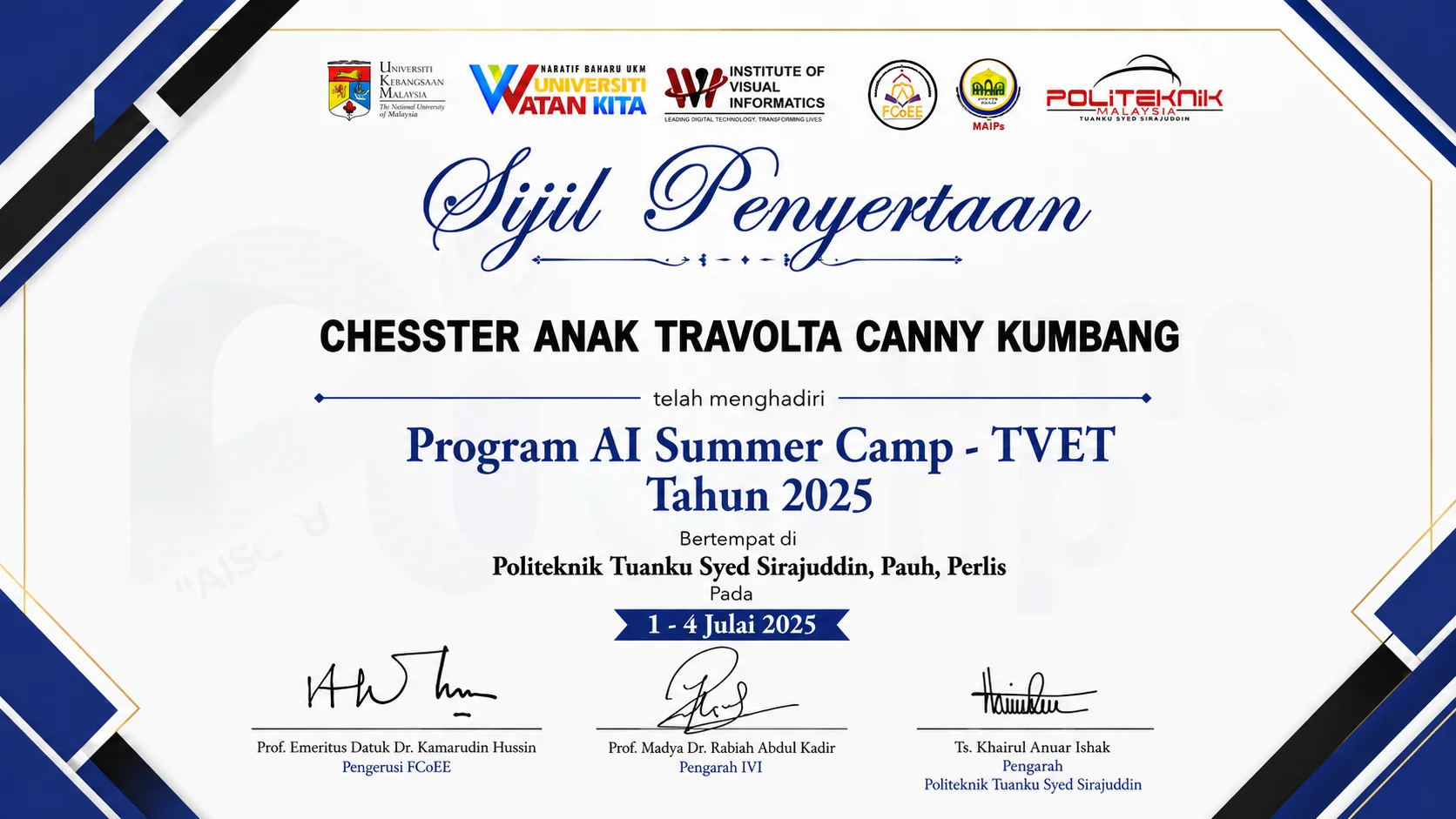 AI SUMMER CAMP - TVET 2025
